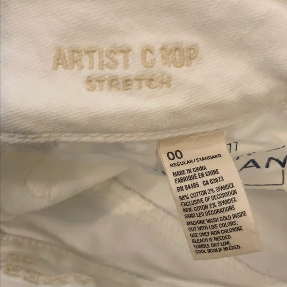 AEO White Denim Artist Crop Stretch Jeans - Picture 5 of 5